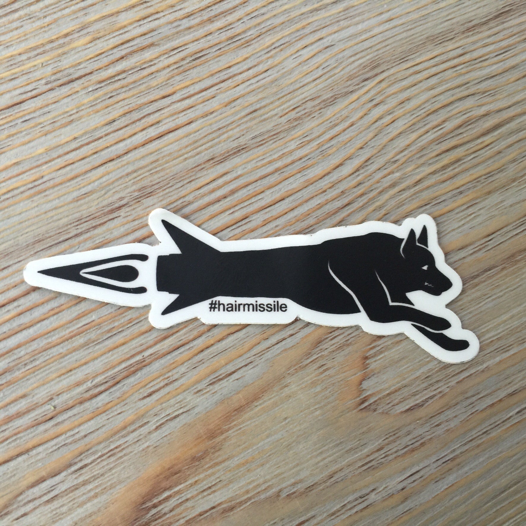 Hair Missile Sticker - Small