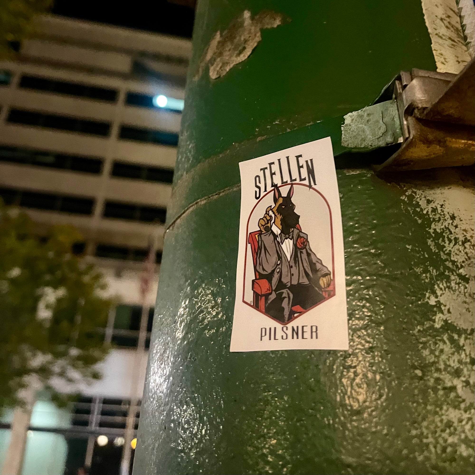 STELLEN! The Dog-Father Sticker